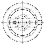 Borg & Beck - BRAKE DISC PAIR - BBD5445 - Fits: Lexus GS 250,300h,450h 01/12-