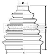 First Line - CV JOINT BOOT KIT - FCB6213 - Fits: Fiat Ducato 230, 244
