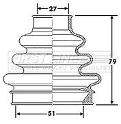 First Line - CV JOINT BOOT KIT - FCB6177 - Fits: BMW 1 Series