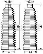 First Line - STEERING GAITER KIT - FSG3272 - Fits: VAG Audi A8 04-on, VW Phaeton