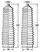 First Line - STEERING GAITER KIT - FSG3324 - Fits: Kia Sedona, Sorento