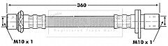 Borg & Beck - BRAKE HOSE - BBH6854 - Fits: Toyota Carina E 92-