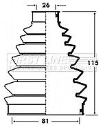 First Line - CV JOINT BOOT KIT - FCB6075 - Fits: Fiat Grande Punto