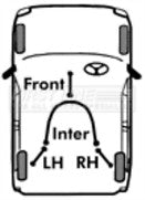 First Line - BRAKE CABLE - REAR - FKB3035 - Fits: Ford Focus II 08-