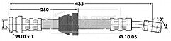 Borg & Beck - BRAKE HOSE - BBH6771 - Fits: Cheve Matiz,Spark,Daewoo Matiz