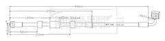 Borg & Beck - BRAKE HOSE - BBH8938 - Fits: Insignia 17” wheels 08/17-