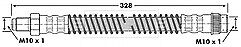 Borg & Beck - BRAKE HOSE - BBH6768 - Fits: PSA Saxo,Evasion,106,806