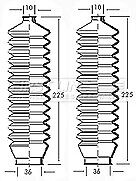 First Line - STEERING GAITER KIT - FSG3038 - Fits: Ford