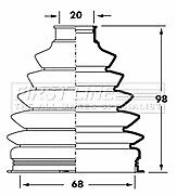 First Line - CV JOINT BOOT KIT - FCB6052 - Fits: Citroen, Peugeot, Toyota