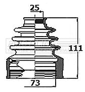 First Line - CV JOINT BOOT KIT - FCB6147 - Fits: Opel Corsa D