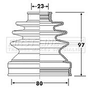 First Line - CV JOINT BOOT KIT - FCB6310 - Fits: Hyundai Tucson