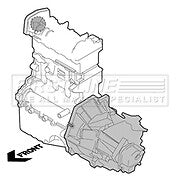 First Line - ENGINE MOUNTING - FEM4436 - Fits: Nissan Juke 10-