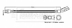 Borg & Beck - BRAKE HOSE - BBH8865 - Fits: A/B/CLA/GLS Class 2015-