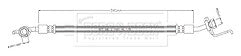 Borg & Beck - BRAKE HOSE - BBH8902 - Fits: Tucson, Sportage less Elec H/B 09/15-