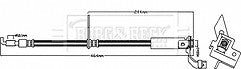 Borg & Beck - BRAKE HOSE - BBH8481 - Fits: Ford Edge 01/16-