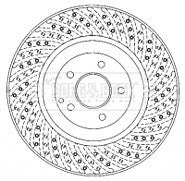 Borg & Beck - BRAKE DISC SINGLE - BBD5917S - Fits: Mercedes C30 AMG 01/03-