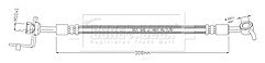 Borg & Beck - BRAKE HOSE - BBH8928 - Fits: Sorento 09/14-
