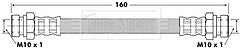 Borg & Beck - BRAKE HOSE - BBH6419 - Fits: VW Golf, Vento 92-98