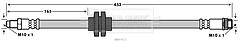 Borg & Beck - BRAKE HOSE - BBH7672 - Fits: Ren Scenic,Grand Scenic,Megane