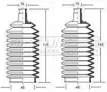 First Line - STEERING GAITER KIT - FSG3009 - Fits: Rover Group, Vauxhall