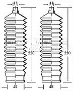 First Line - STEERING GAITER KIT - FSG3040 - Fits: Ford - Power Steering