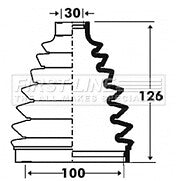 First Line - CV JOINT BOOT KIT - FCB6100 - Fits: Renault Espace IV