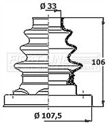 First Line - CV JOINT BOOT KIT - FCB6386 - Fits: BMW 5 Series E60