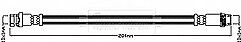 Borg & Beck - BRAKE HOSE - BBH8543 - Fits: Renault Kangoo 02/08-