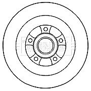 Borg & Beck - BRAKE DISC SINGLE - BBD5970S - Fits: Ren. Grand Scenic 2.0 dCi 09-