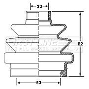 First Line - CV JOINT BOOT KIT - FCB6174 - Fits: Porsche 911