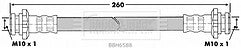 Borg & Beck - BRAKE HOSE - BBH6588 - Fits: Nissan Sunny,100NX