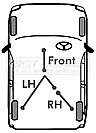 First Line - BRAKE CABLE - LH - FKB2325 - Fits: Vauxhall Corsa (disc) 2000-