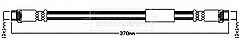Borg & Beck - BRAKE HOSE - BBH7986 - Fits: PSA Jumpy,Scudo,Expert