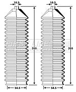 First Line - STEERING GAITER KIT - FSG3429 - Fits: Fiat 500, Panda