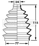 First Line - CV JOINT BOOT KIT - FCB6007 - Fits: Mazda 323, Mitsubishi