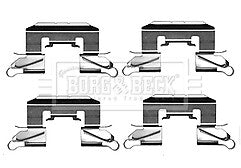 Borg & Beck - FITTING KIT - PADS - BBK1212 - Fits: Ford Fiesta, Mazda 2 10/08-