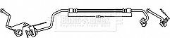 Borg & Beck - BRAKE HOSE - BBH8633 - Fits: JAGUAR XF 03/08-04/15