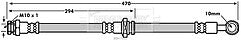 Borg & Beck - BRAKE HOSE - BBH7863 - Fits: Suzuki Alto(FF) 01/03-12/08
