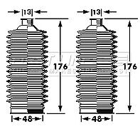 First Line - STEERING GAITER KIT - FSG3396 - Fits: Honda Accord Estate VIII 03-