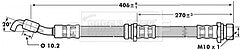 Borg & Beck - BRAKE HOSE - BBH7067 - Fits: Kia Rio 01-06/02