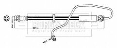 Borg & Beck - BRAKE HOSE - BBH8717 - Fits: A4,A5 AVANT,ALLROAD,SPORTBACK 2016>