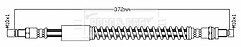 Borg & Beck - BRAKE HOSE - BBH8704 - Fits: Street Ka 1.6i  10/03>
