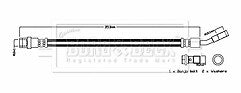 Borg & Beck - BRAKE HOSE - BBH8776 - Fits: C,E Class 205 various models