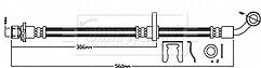 Borg & Beck - BRAKE HOSE - BBH8027 - Fits: Honda Civic 2.0i Sport 03-05