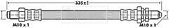 Borg & Beck - BRAKE HOSE - BBH6656 - Fits: Ford Fiesta,Puma,Mazda 121 III