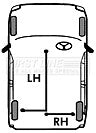 First Line - BRAKE CABLE- LH REAR - FKB2273 - Fits: GM Corsa, Tigra 93-