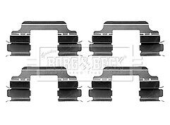 Borg & Beck - FITTING KIT - PADS - BBK1237 - Fits: BMW 1 Ser., Nissan Micra 03-