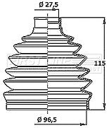 First Line - CV JOINT BOOT KIT - FCB6411 - Fits: VW Golf VII, Audi A3
