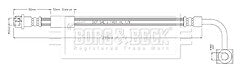 Borg & Beck - BRAKE HOSE - BBH8934 - Fits: Insignia 4 link rear suspension BSX 08/17-
