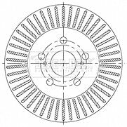 Borg & Beck - BRAKE DISC PAIR - BBD5538 - Fits: Prius 1.8 Hybrid 09/15-